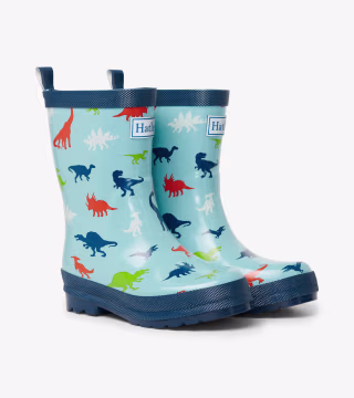 Prehistoric Dinos Shiny Rain Boots