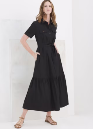 Safari-Style Maxi Dress
