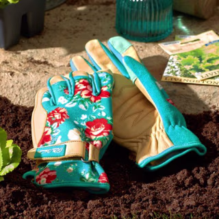 Vintage Floral Goatskin Leather Glove