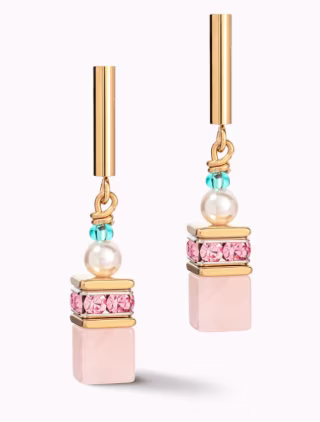 Coeur De Lion GeoCUBE Precious Fusion Pearls Earrings
