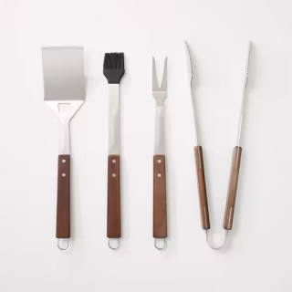 4pc Stainless Steel Grilling Tool Set - Hearth & Hand(TM) with Magnolia