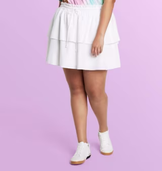 High-Rise Ruffle Mini Skirt