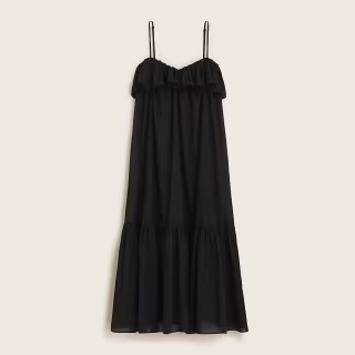 Spaghetti strap ruffle dress