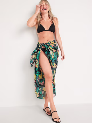 Old Navy Floral-Print Sarong Scarf