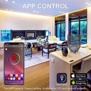 EISSLOLY LED Strip Lights Controller, with APP Control and Music Sync Mode,with Unlimited Colors Adjust,LED Controller to Update RGB Strip,Smart Bluetooth RGB Controller with IR Remote.2-Port Outputs...