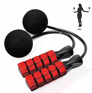ILIENSA Ropeless Jump Rope, Cordless Jump Rope with Two Balls, Bod Rope, Tangle-Free Rapid Speed Cordless Indoor Jump Rope for Fitness, Suitable for You and Your Kids......