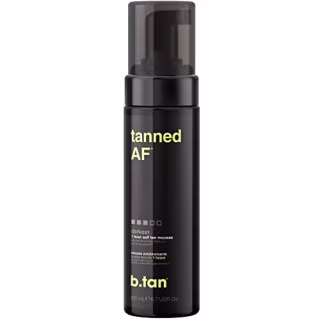 b.tan tanned AF - Ultra Dark Self Tanner - 100% Natural, Fast, 1 Hour Sunless Tanner Mousse, No Gimmicks, No Fake Tan Smell, No Added Nasties, Vegan, Cruelty & Paraben Free, 6.7 Fl Oz
