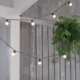 10ct Incandescent Outdoor String Lights G40 Frosted White Bulbs - Project 62(TM)