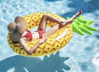 Giant Inflatable Pineapple Pool Float