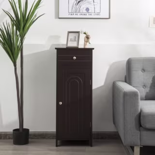 Bathroom Floor Cabinet Storage Organizer