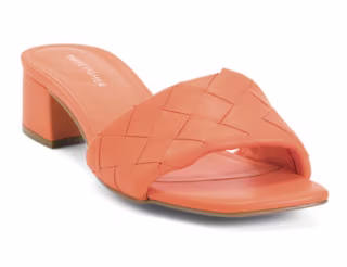 Braided Band Slide Heel Sandals