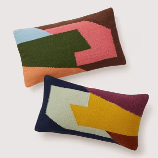 Angled Modern Form Pillow Cover