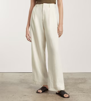 Linen Way-High Drape Pant