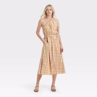 Puff Short Sleeve Cut Out Maxi