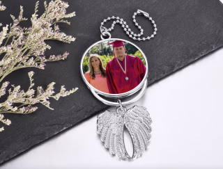 Personalized Angel Wings Keychain