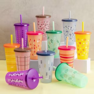 Zak Designs 25-oz. Color-Changing Tumbler 12-Pack Set