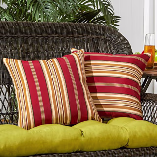 Greendale Home Fashions Outdoor 17-inch Square Throw Pillows
