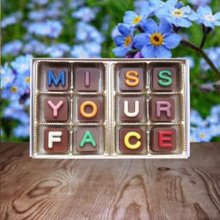 WhatCandySays "I Miss Your Face" Chocolates