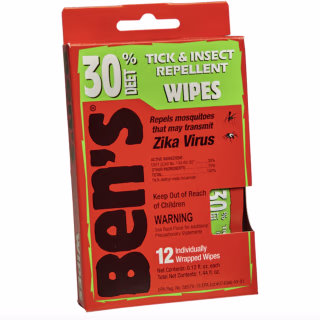 Ben's Tick & Insect Repellent Wipes