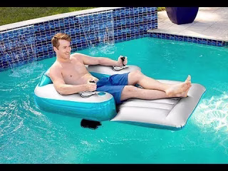 Sharper Image Motorized Pool Lounger