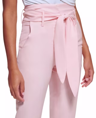 Women's High-Waisted Tie-Front Pants