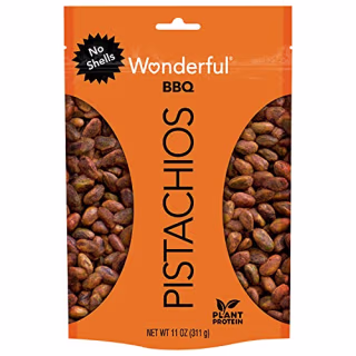 Wonderful Pistachios No Shells, BBQ, 11 Oz Bag