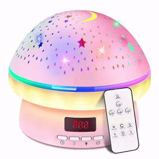 Timer Rotation Star Night Light Projector