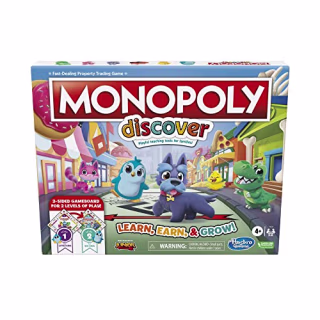 Monopoly Discover Board Game for Kids Ages 4+