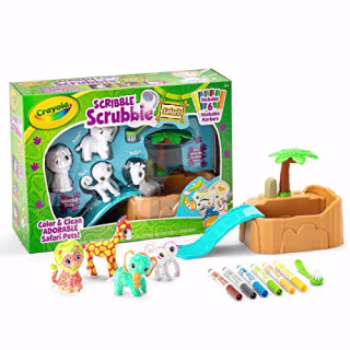Crayola Scribble Scrubbie Safari Animals Tub Set, Toys for Girls & Boys, Gift for Kids, Age 3, 4, 5, 6