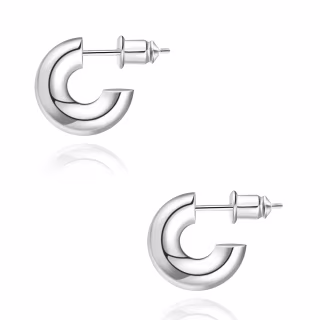 wowshow Small Gold Hoop Earrings Small Thick Chunky Gold Hoops for Women Girls
