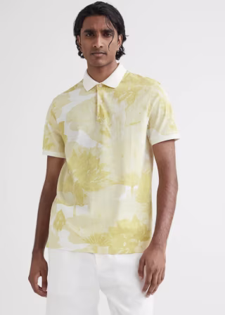 Slim Fit Patterned Polo Shirt
