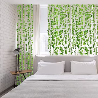 Joyhalo 24pcs Fake Vines for Bedroom Decor, Ivy Leaves Garland Greenery for Room Decor, Aesthetic Hanging Vines for Wall Decor