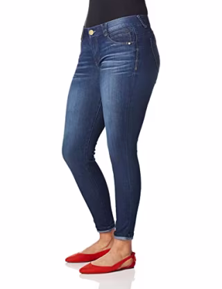 Democracy Women's Ab Solution Jegging, Blue, 10