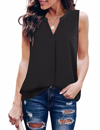 Timeson Chiffon Sleeveless Blouse
