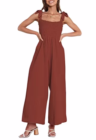 VamJump Square Neck Sleeveless Jumpsuit
