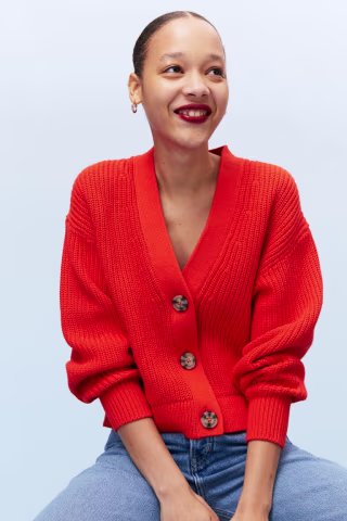 H&M Rib-Knit Cardigan