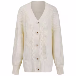 Women's Cardigan Cotton Button-Down Long Sleeve