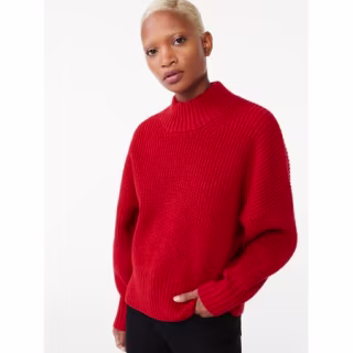 Free Assembly Oversized Mock Neck Sweater