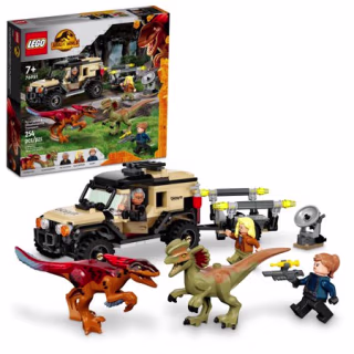Lego Jurassic World Dominion Pyroraptor & Dilophosaurus Transport