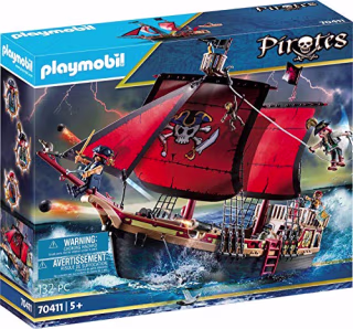 Playmobil Pirates: Skull Pirate Ship Play Set