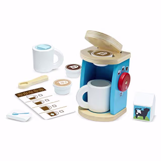 Melissa & Doug Wooden Coffee Machine Set
