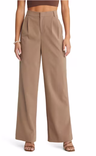 Wide Leg Suit Trousers