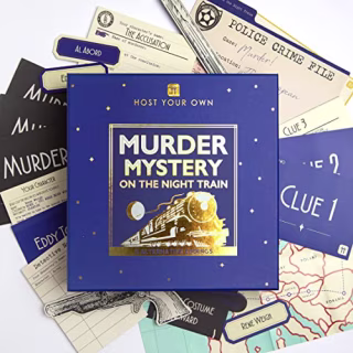 Talking Tables Reusable Murder Mystery on The Train Game Kit | Host Your Own Games Night | Orient Express 1930s Themed Dinner Party | 3 Alternative Endings | Fancy Dress Up | After Dinners