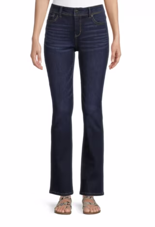 Mid-Rise Slim Boot Jeans