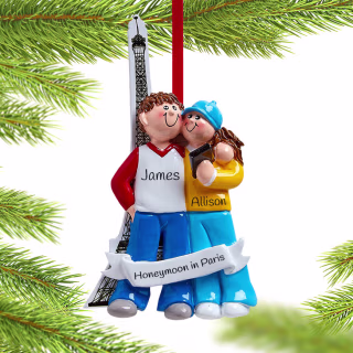 Traveling Couple Personalized Ornament