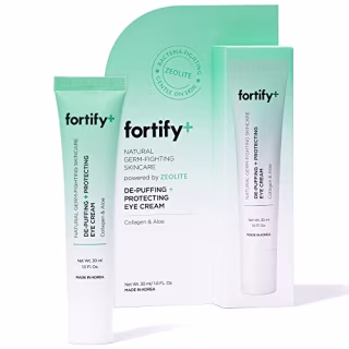 Fortify+ Natural Germ-Fighting Skincare - Eye Cream - De-Puffing + Protecting | Helps Protect, Hydrate, & Refresh | Clean Beauty | Made in Korea - 30ML