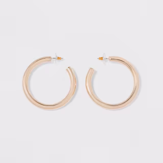 A New Day Gold Thick Hoop Earrings