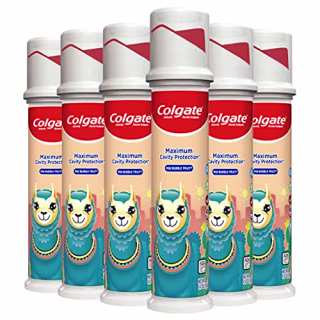 Colgate Kids Cavity Protection Toothpaste Pump, 4.4 Ounce, Pack of 6