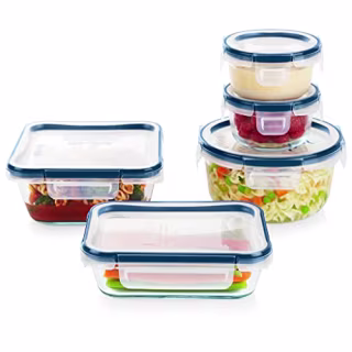 Pyrex Freshlock 10-Piece Glass Food Storage Set