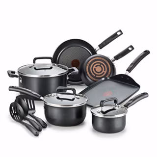 T-fal Signature Nonstick Dishwasher Safe Cookware Set